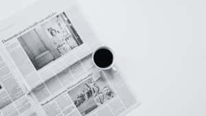 Vintage Black And White Newspaper Wallpaper