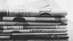 Vintage Black And White Newspaper Wallpaper Wallpaper