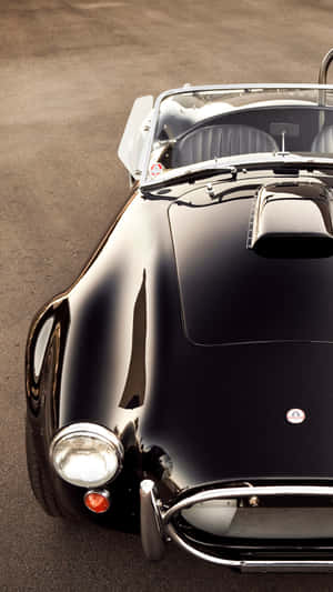 Vintage Black Sports Car Iphone Wallpaper