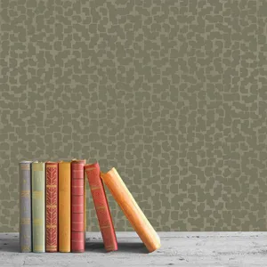 Vintage Bookson Shelf Wallpaper