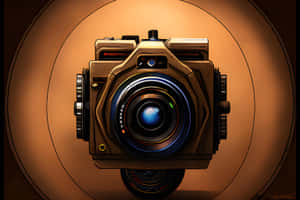 Vintage Camera Illustration Wallpaper