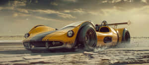 Vintage Can Am Raceron Beach Wallpaper