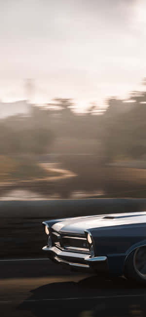 Vintage Car Blurred Iphone Wallpaper