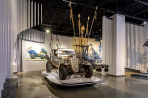 Vintage Car Exhibit Petersen Automotive Museum Wallpaper