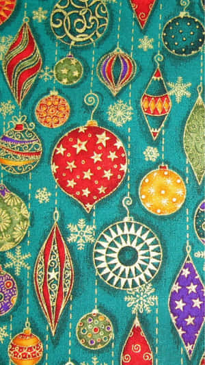 Vintage Christmas Ornaments Wallpaper