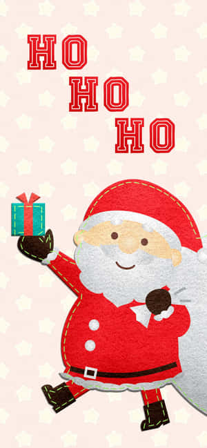 Vintage_ Christmas_ Santa_i Phone_ Wallpaper Wallpaper