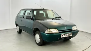 Vintage Citroen A X Green Hatchback Wallpaper