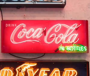 Vintage Coca Cola Neon Sign Wallpaper