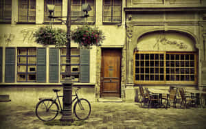 Vintage_ Coffee_ Shop_ Facade Wallpaper