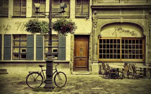 Vintage_ Coffee_ Shop_ Facade Wallpaper