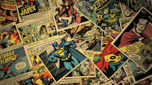 Vintage Comic Book Collage Wallpaper