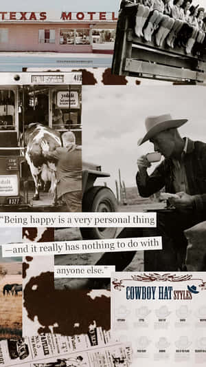 Vintage Cowboy Life Wallpaper