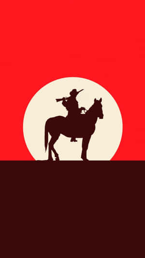 Vintage Cowboy Silhouette Wallpaper