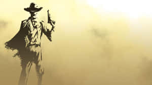 Vintage Cowboy Silhouette Wallpaper