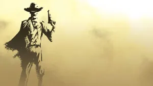 Vintage Cowboy Silhouette Wallpaper