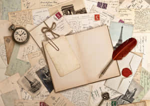 Vintage Epistolary Collection Wallpaper