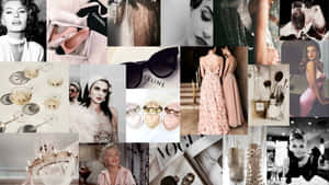 Vintage Fashion Junk Collage Wallpaper