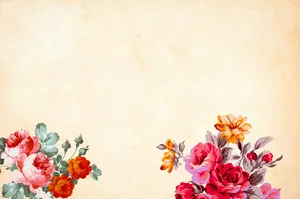Vintage Floral Background Design Wallpaper
