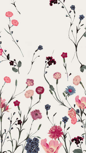 Vintage Floral Pattern Background Wallpaper