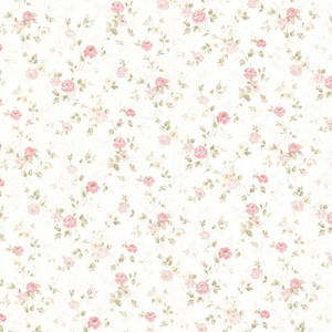 Vintage Floral White Pattern Wallpaper