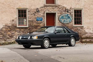 Vintage Ford Mustang S V O Outside Grist Mill Wallpaper