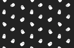 Vintage Ghost Pattern Background Wallpaper