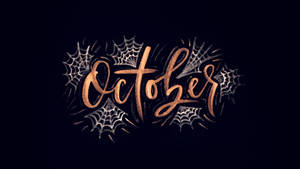 Vintage Halloween October Poster Wallpaper