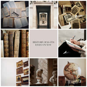 Vintage_ History_ Collage Wallpaper