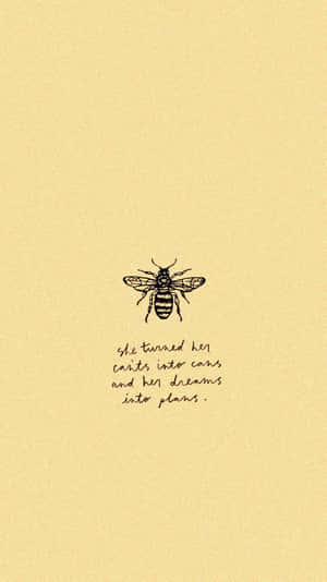 Vintage Inspirational Bee Artwork Wallpaper