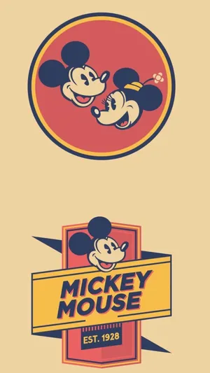 Vintage Iphone Mickey Minnie Mouse Disney Wallpaper