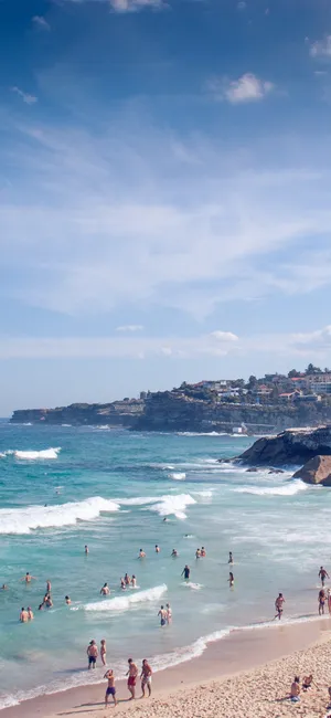 Vintage Iphone X Beach Background Wallpaper