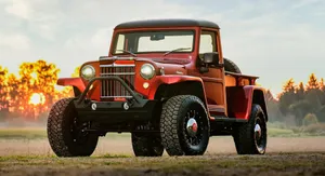 Vintage Jeep Willys In Nature Wallpaper