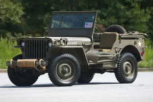 Vintage Jeep Willys In The Wild Wallpaper