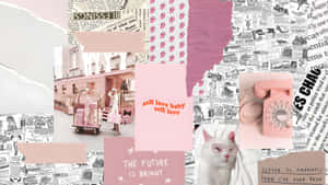 Vintage Junk Collage Art Wallpaper