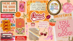 Vintage Junk Collage Wallpaper