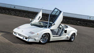 Vintage Lamborghini Countach In All Its Glory Wallpaper