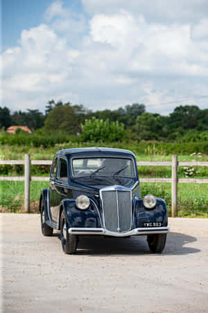 Vintage Lancia Aprilia Countryside Wallpaper