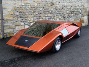 Vintage Lancia Stratos Zero Concept Car Wallpaper