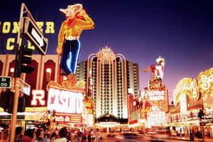 Vintage Las Vegas Neon Signs Wallpaper