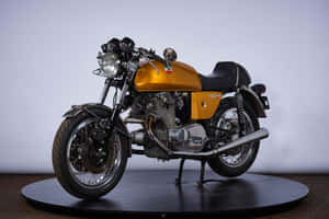 Vintage Laverda Motorcycle Showcase Wallpaper