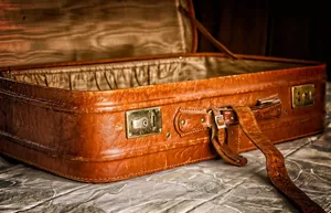 Vintage Leather Suitcase Wallpaper
