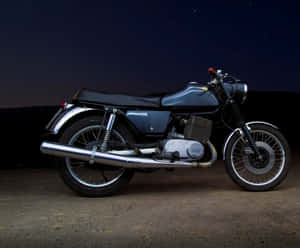 Vintage M Z Motorcycle Night Scene Wallpaper
