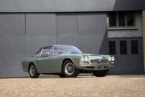 Vintage Maserati Mexico Green Wallpaper
