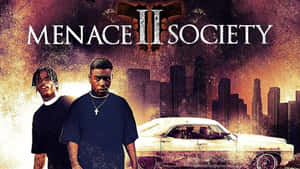 Vintage Menace Ii Society Movie Poster Wallpaper