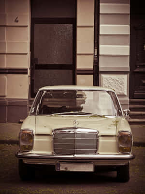 Vintage Mercedes Benz Sepia Tone Wallpaper