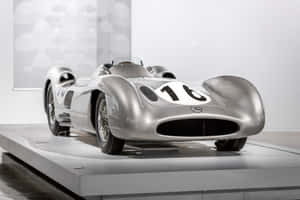 Vintage Mercedes Racecar Number16 Wallpaper