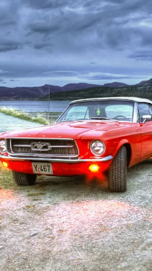Vintage Mustang Car Iphone Wallpaper
