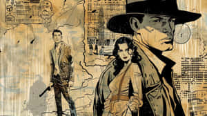 Vintage Noir Comic Artwork Wallpaper