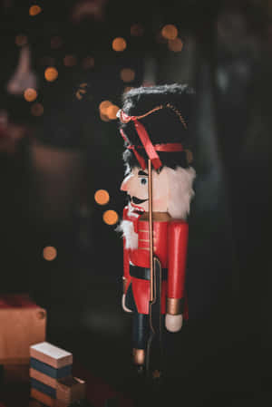 Vintage Nutcracker Christmas Decoration Wallpaper