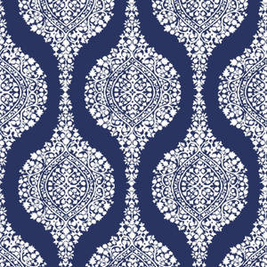Vintage Ornamental White Pattern Wallpaper